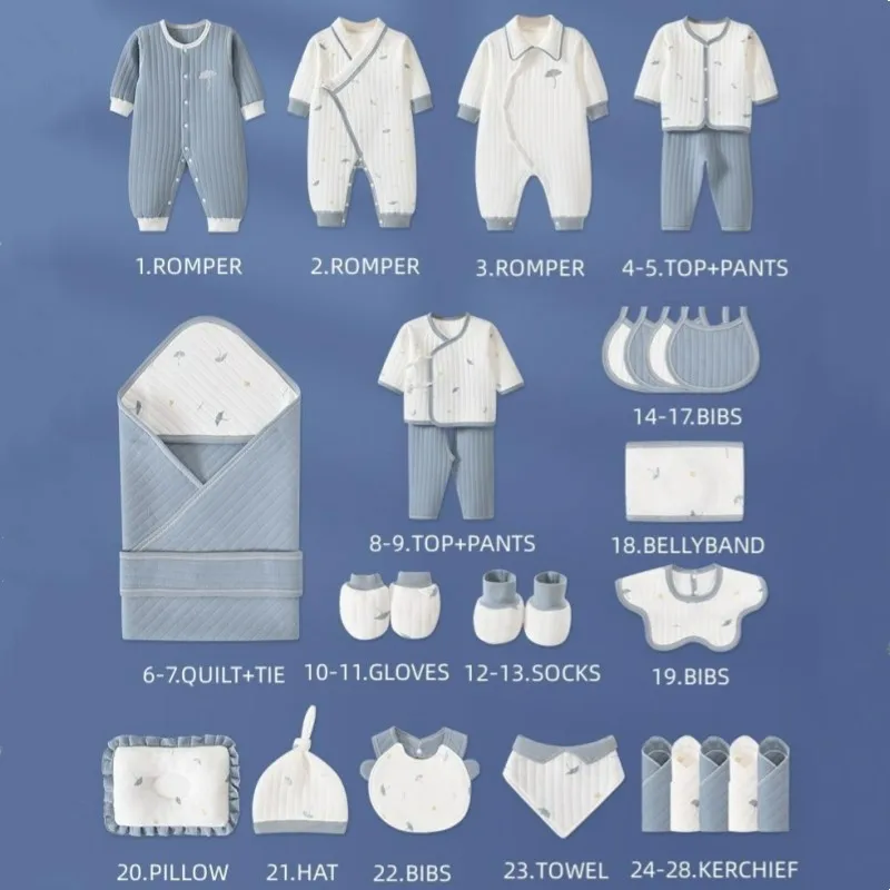 28 Pcs Newborn Organic Cotton  - огляд і ціна Baby Clothing Organic