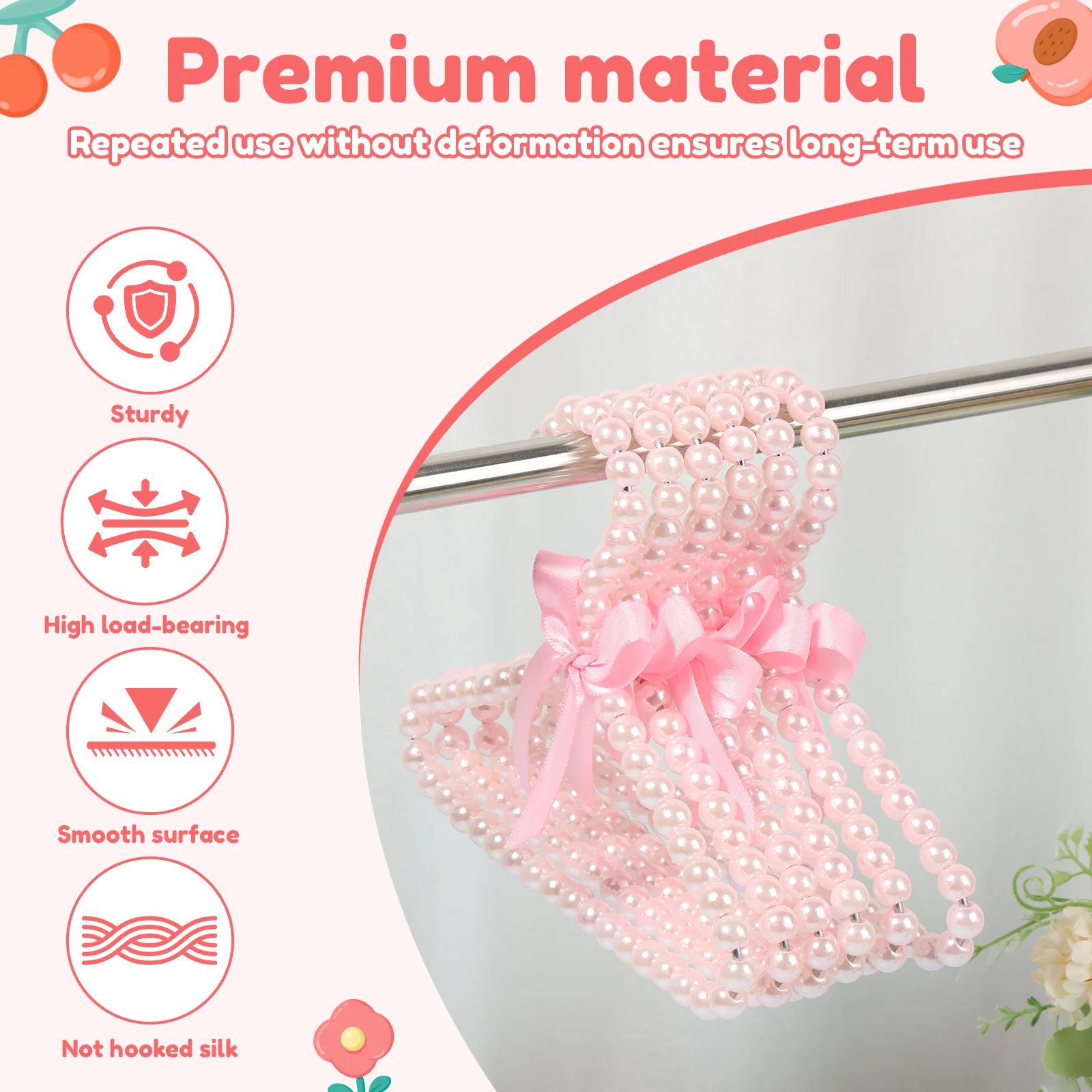 12Pcs Pearl Hanger Kids with E - огляд і ціна Baby Clothing Dividers